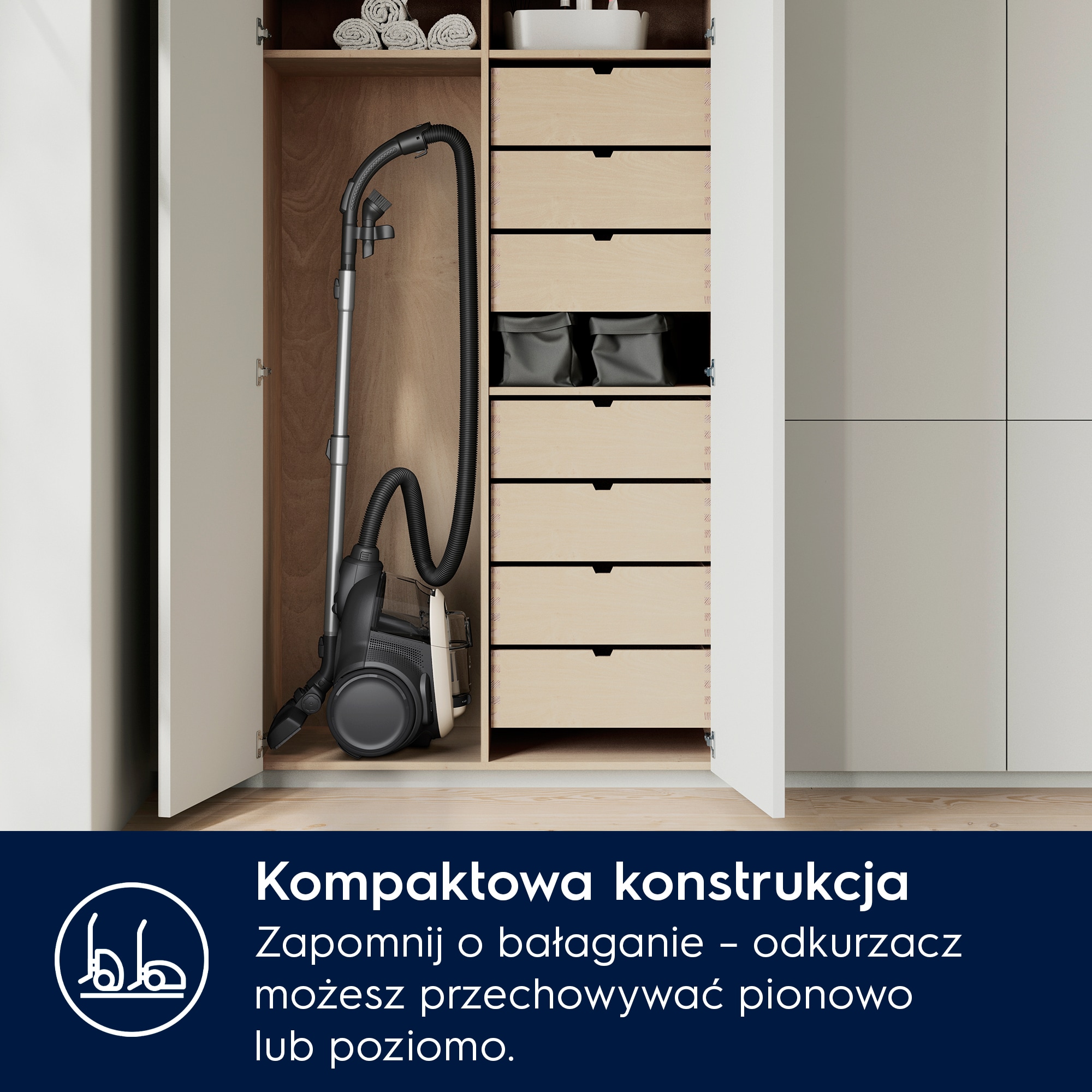 Electrolux - Odkurzacz bezworkowy - EL61H4SW