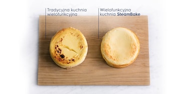 Porównanie efektów pieczenia - kuchnia z funkcją PlusSteam i tradycyjna kuchnia